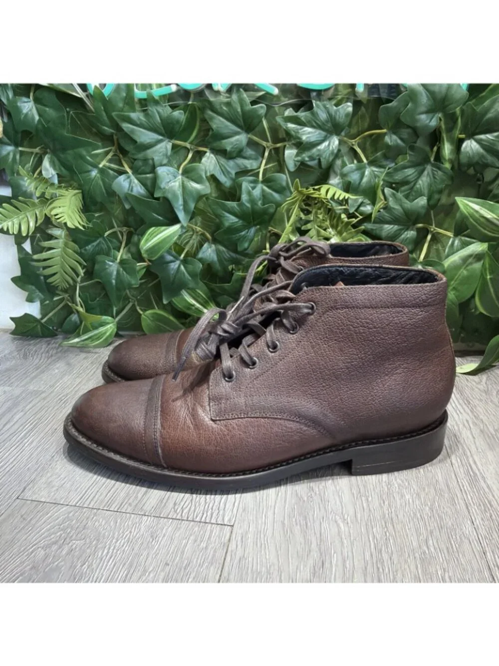 Thursday Boot Co. Cadet Leather Shoe-Natural Brown Men Size 9.5 US